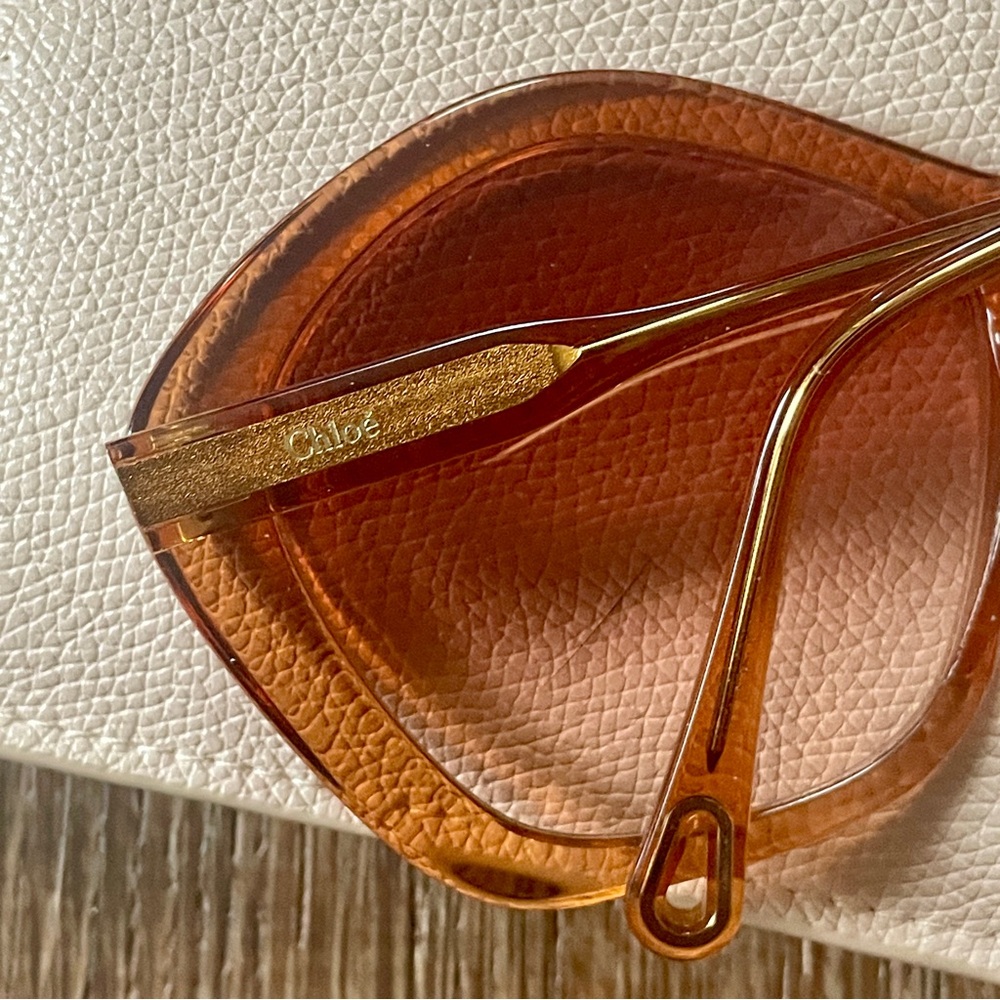 Chloe Sunglasses in Pink and Brown - Picture 12 of 16